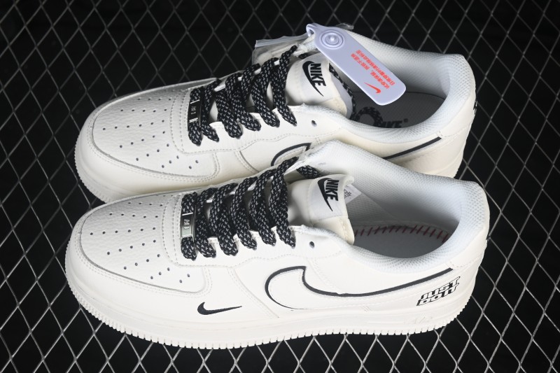 Nike Air Force 1 '07 Low Casual Sneakers in Milk White with Full-Length Air Cushion - MM5288-072