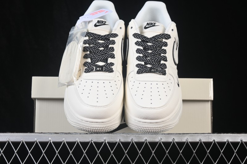Nike Air Force 1 '07 Low Casual Sneakers in Milk White with Full-Length Air Cushion - MM5288-072