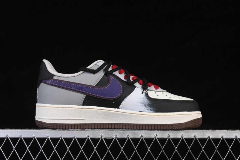 Nike Air Force 1 '07 Low Graffiti Art Sneakers with Hand-Drawn Details and Distressed Finish - LJ8822-121