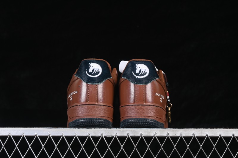 Nike Air Force 1 '07 Low Limited Edition Year of the Horse Running Shoes with Caramel Latte Colorway - XY9025-003