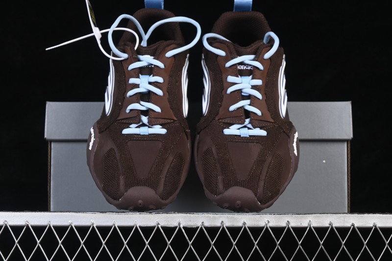 Balenciaga Monday Ultra Sneaker Leather Round-Toe Lace-Up Low-Top Lifestyle Shoes - WMNDI2994