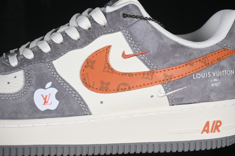 Nike Air Force 1 '07 Low Basketball Sneakers with Full-Length Air Cushion and Custom Box - DC9486-109