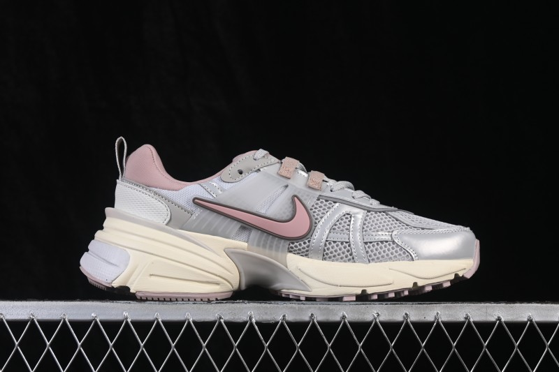 Nike V2K Run Retro Low-Top Running Shoes with Cushlon Cushioning - FD0736-011