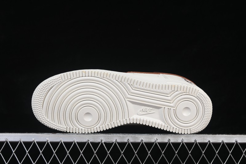 Nike Air Force 1 '07 Low Chinese New Year Year of the Horse Edition Brown Cream White Low-Top Casual Sneakers - XY9025-008