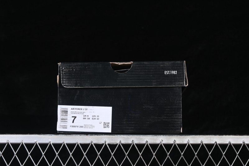 Nike Air Force 1 '07 Low Casual Sneakers with Premium Leather Upper - FB8878-200