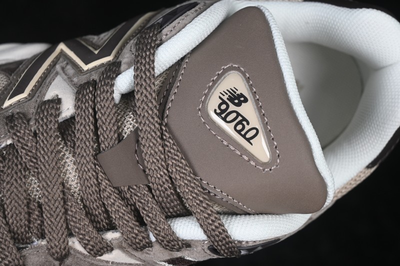 New Balance NB9060 Retro Running Shoes with ABZORB Cushioning and Suede Overlays - U90602JK