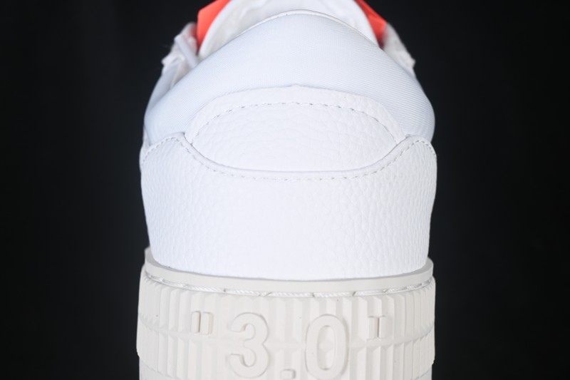 Off-White 3.0 Court Leather Low-Top Lace-Up Skateboarding Shoes White - AJD4