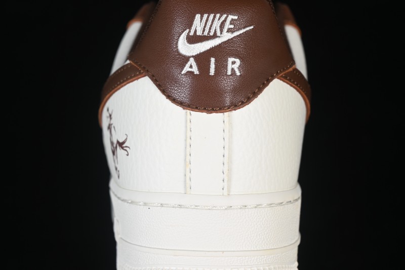 Nike Air Force 1 '07 Low Chinese New Year Year of the Horse Edition Brown Cream White Low-Top Casual Sneakers - XY9025-008