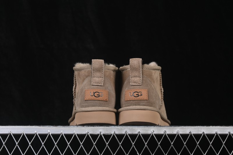 UGG Classic Ultra Mini Boots with Sheepskin Wool Lining and Water-Resistant Finish - 1116109