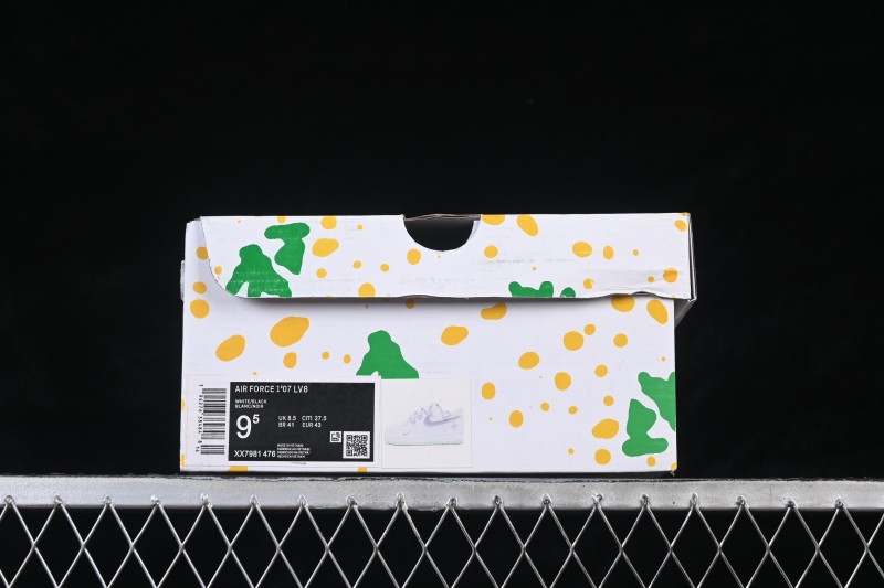 Nike Air Force 1 '07 Low Casual Skateboarding Shoes with Cloud White Mint Accents - XX7981-476