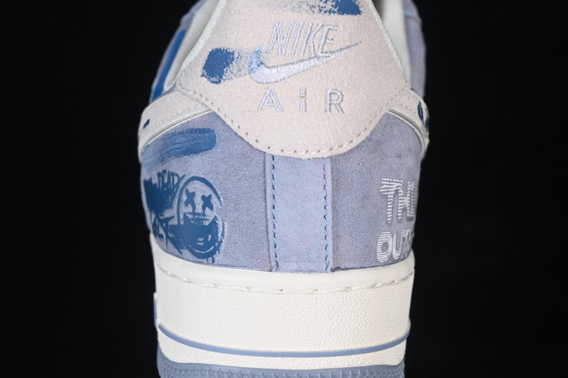 Nike Air Force 1 '07 Low Emotional Sketch Hand-Drawn Art Casual Sneakers - CD1212-111