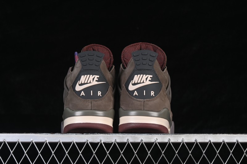 A Ma Maniere x Nike Air Jordan 4 Retro 'Dark Mocha' Premium Lifestyle Sneakers - IF3102-200