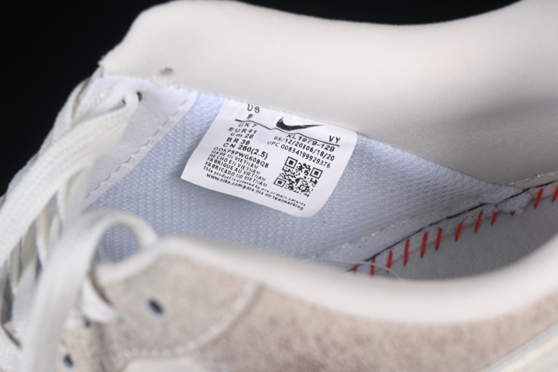 Nike Air Force 1 '07 Low Collaboration Basketball Shoes with Cream Grey Tone and Full-Length Air Cushion - XL1979-129
