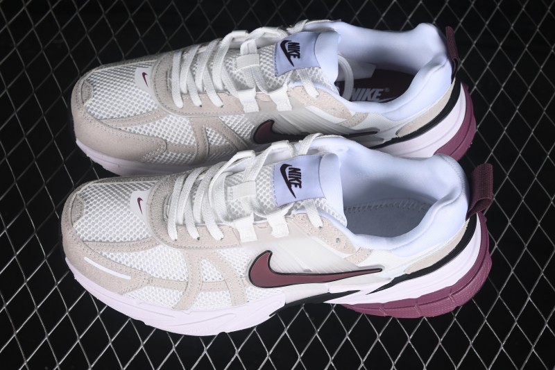 Nike V2K Run Retro Low-Top Running Shoes with Cushlon Foam Cushioning - HQ3500-100