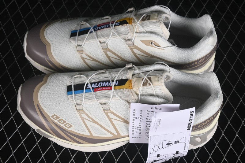 Salomon XT-6 Advanced Trail Running Shoes with Agile Chassis System and Breathable Mesh - 477377-33