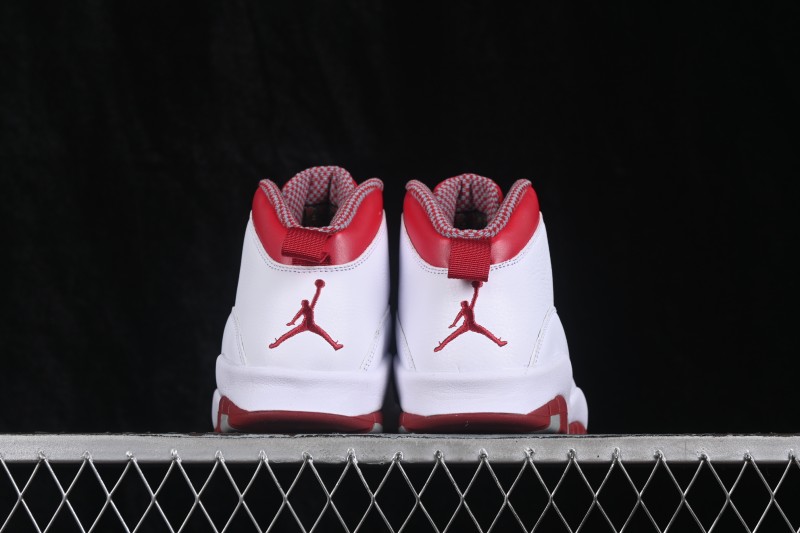 Nike Air Jordan 10 Retro Red Steel Basketball Shoes with Classic Design - 310805-161