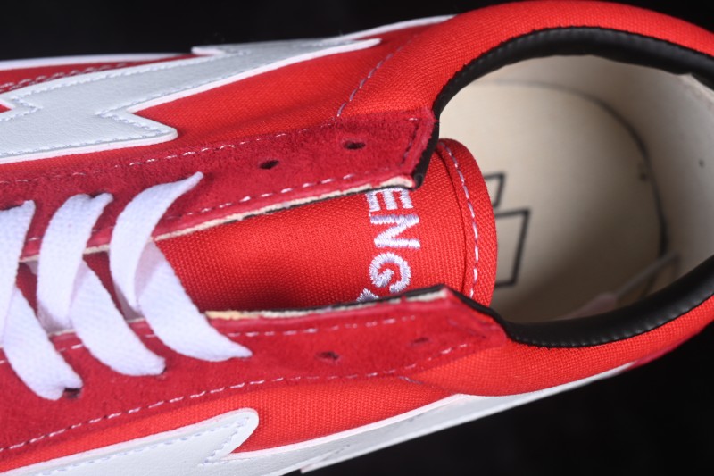 Revenge x Storm Old Skool Lightning Collaboration Low-Top Skate Shoes Red White