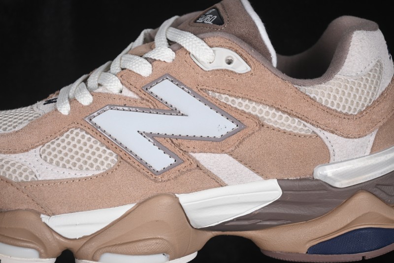 New Balance 9060 Retro Running Shoes with ABZORB Cushioning and Suede Overlays - U9060ETN