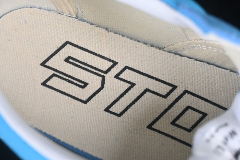 Revenge x Storm Old Skool Lightning Denim Low-Top Skateboarding Shoes in Lake Blue