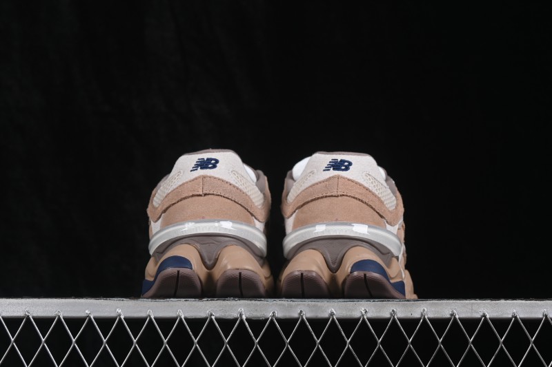 New Balance 9060 Retro Running Shoes with ABZORB Cushioning and Suede Overlays - U9060ETN