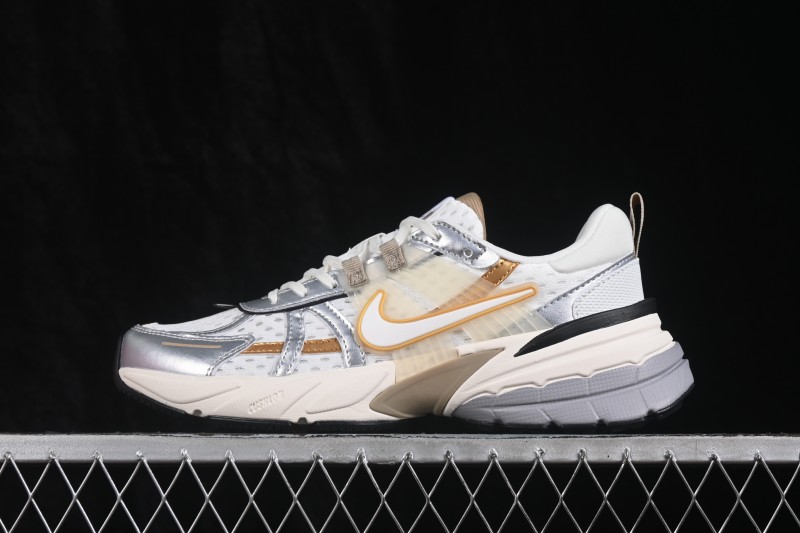 Nike V2K Run Retro Running Shoes with Cushlon Midsole and Vintage Design - HJ7245-100