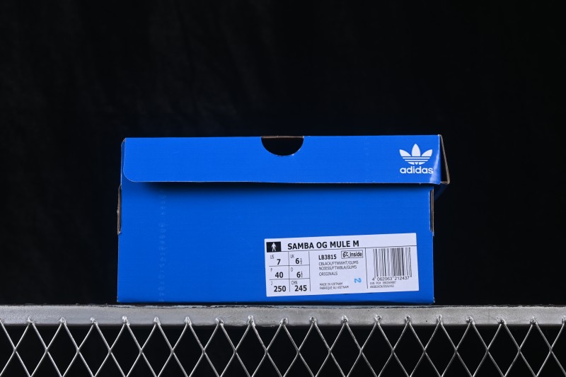Adidas Samba OG Casual Slide Sandals with Premium Leather Upper - LB3815