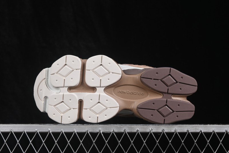 New Balance 9060 Retro Running Shoes with ABZORB Cushioning and Suede Overlays - U9060ETN