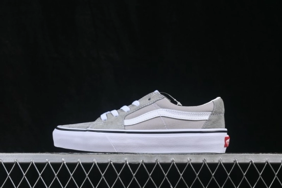 Vans SK8-Low Side Stripe Low-Top Pro Skate Shoes Grey - VN0A4UUKIYP