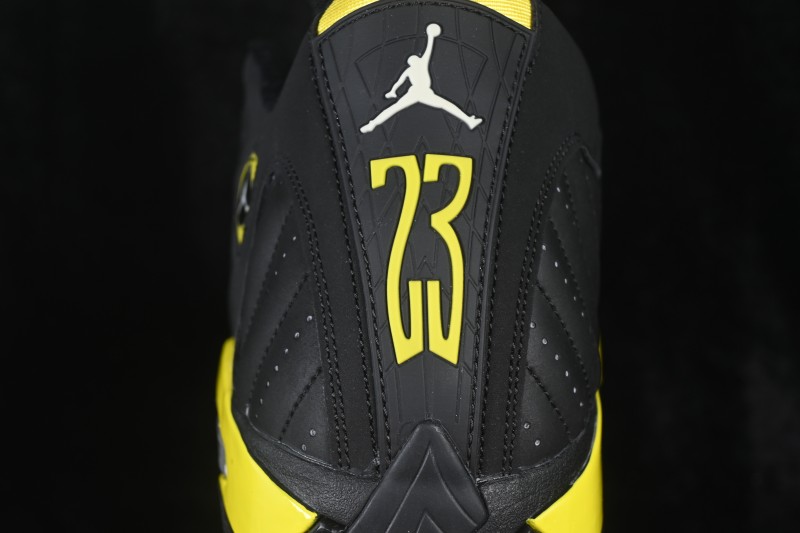 Air Jordan 14 Retro Thunder Black Yellow Basketball Shoes - 487471-070