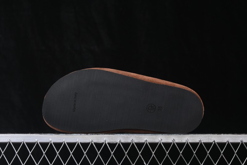 The Row Hudson Round-Toe Half-Open Toe Casual Mule Slippers - CHO