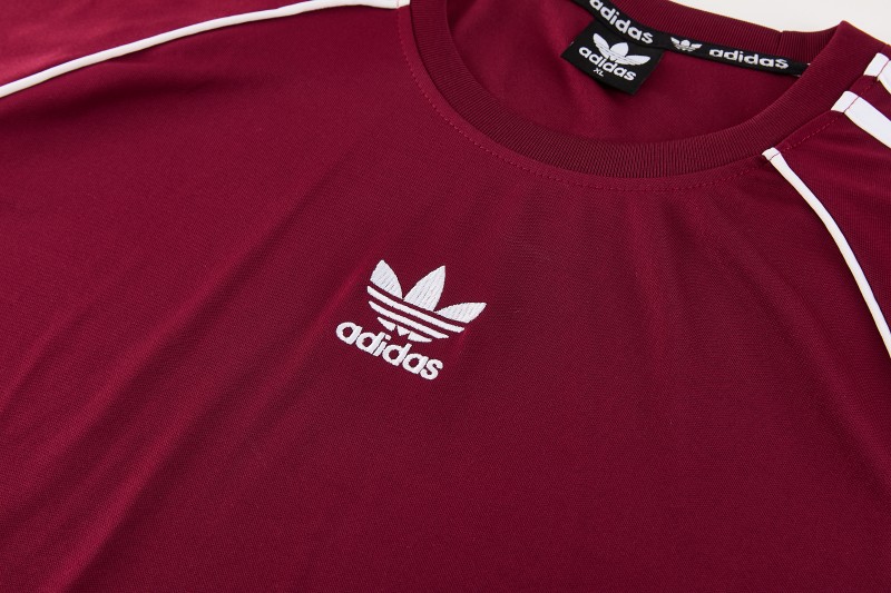 26/27 Adidas AD15  Dark Red Short Sleeve+Soccer Shorts