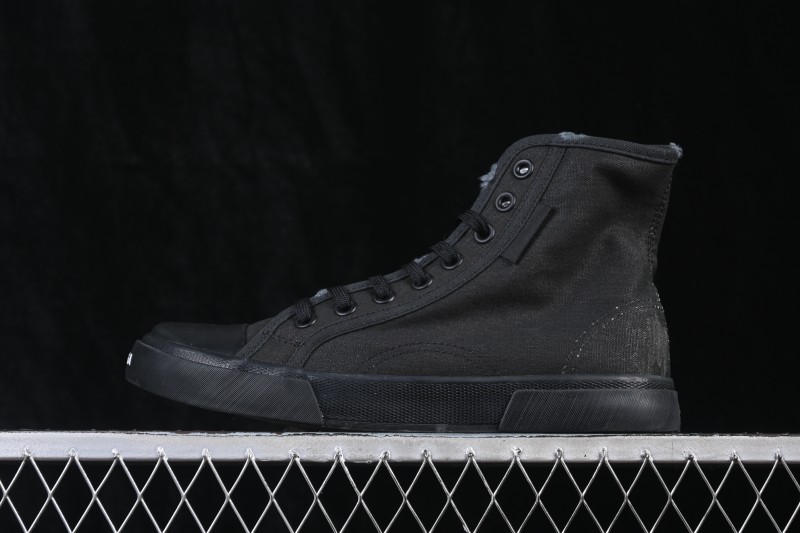 Balenciaga Paris Low Top Worn-Effect High-Top Lace-Up Fashion Sneakers - W3RC11090