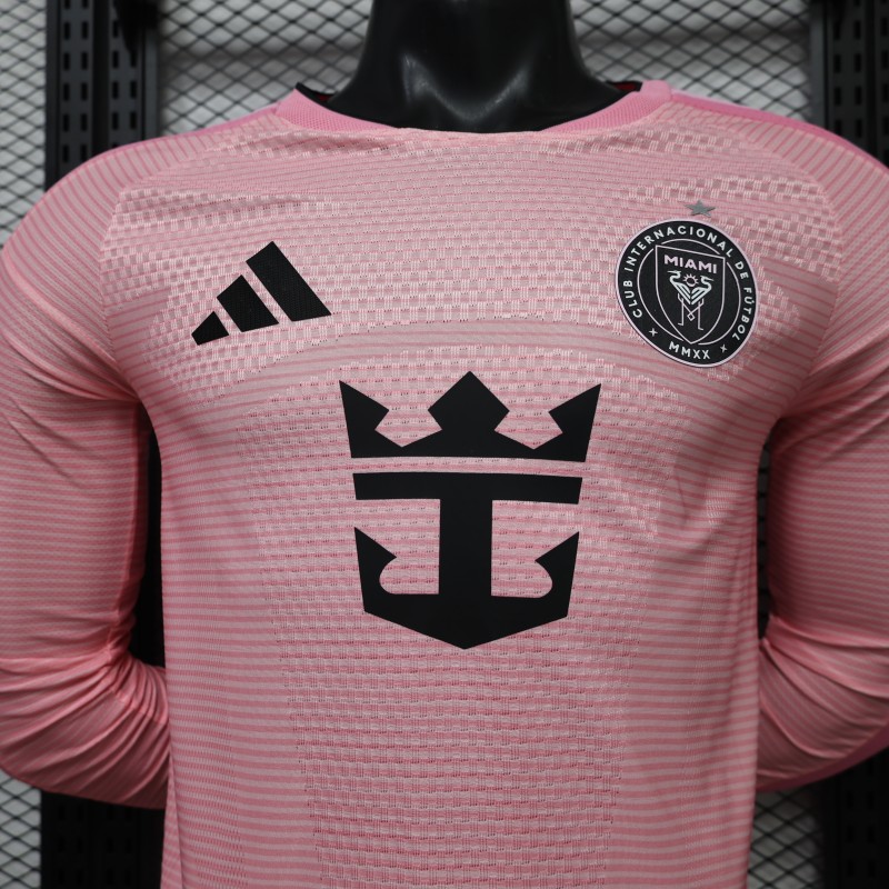 Player Version 26/27 Inter Miami CF Home Pink Long Sleeve Jersey