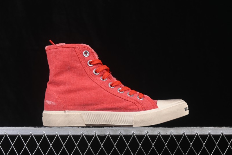 Balenciaga Paris Low Top Distressed Lace-Up High-Top Fashion Sneakers - W3RC11090