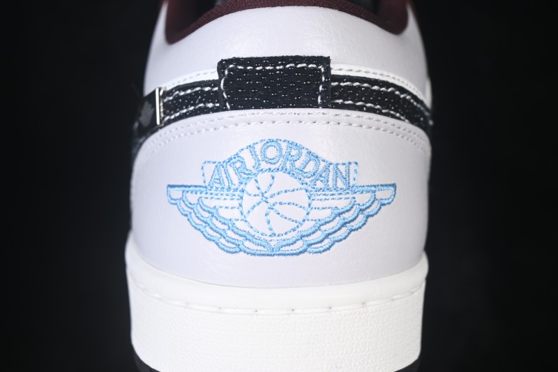 Air Jordan 1 Low OG Wine Red White Grey Low-Top Retro Cultural Basketball Shoes - IZ5846-101