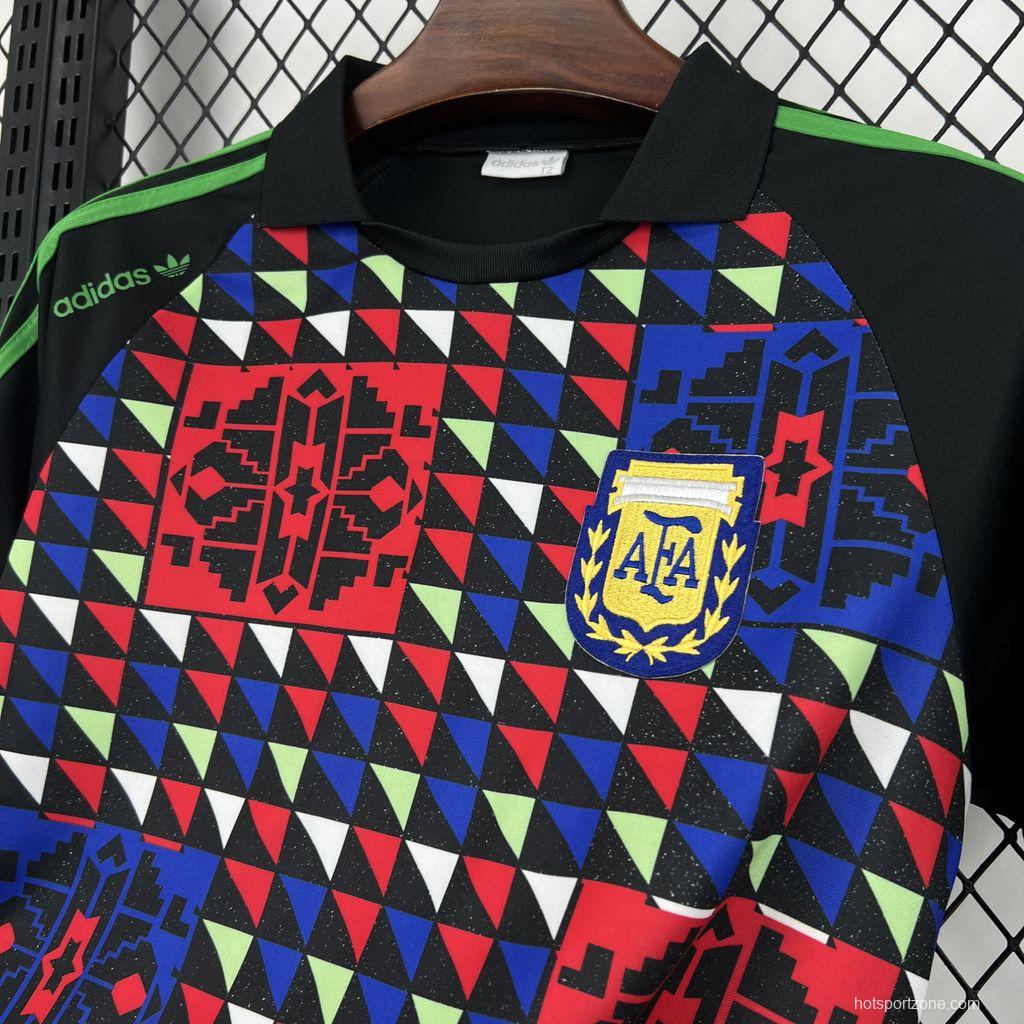 1990 Retro Argentina Goalkeeper Jersey