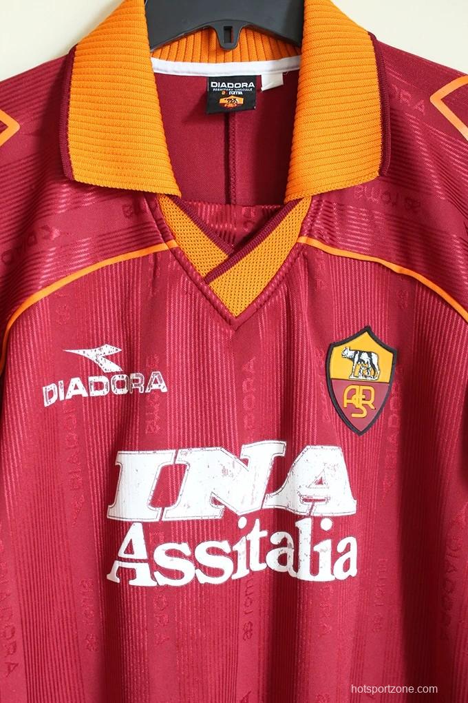 Retro 99/00 AS Roma Home Jersey