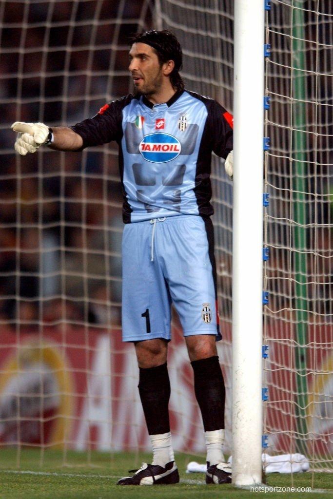 Retro 02/03 Juventus Goalkeeper Blue Jersey Worn By Buffon