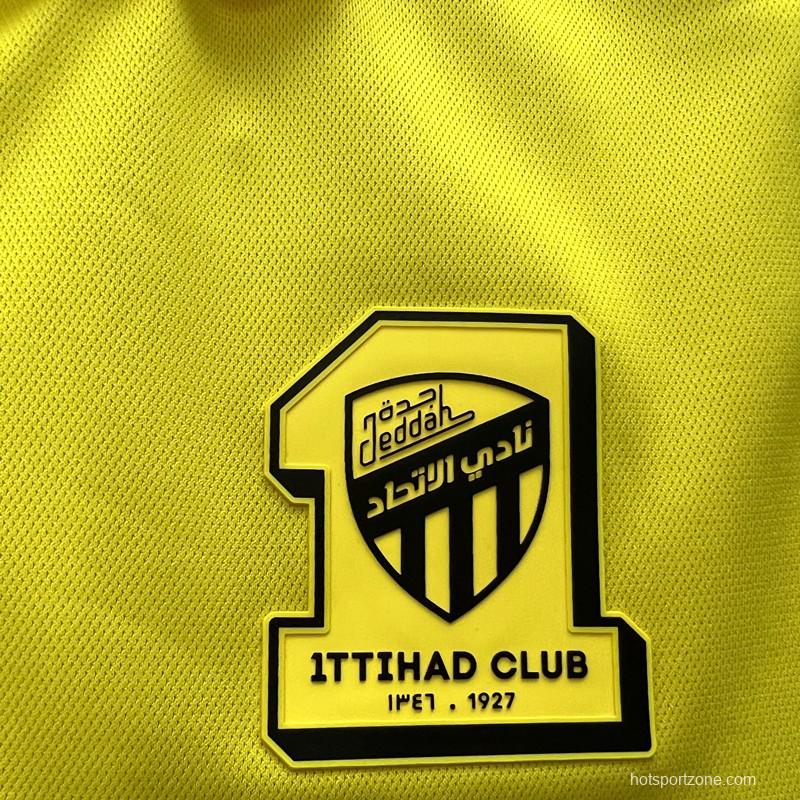 23/24 Al-Ittihad Club Yellow Polo Jersey