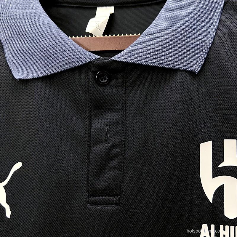 23/24 AI-Hilal Black Polo Jersey