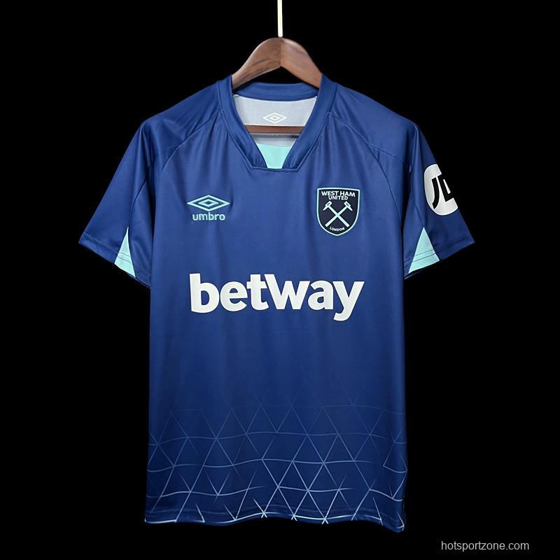 23/24 West Ham Third Blue Jersey