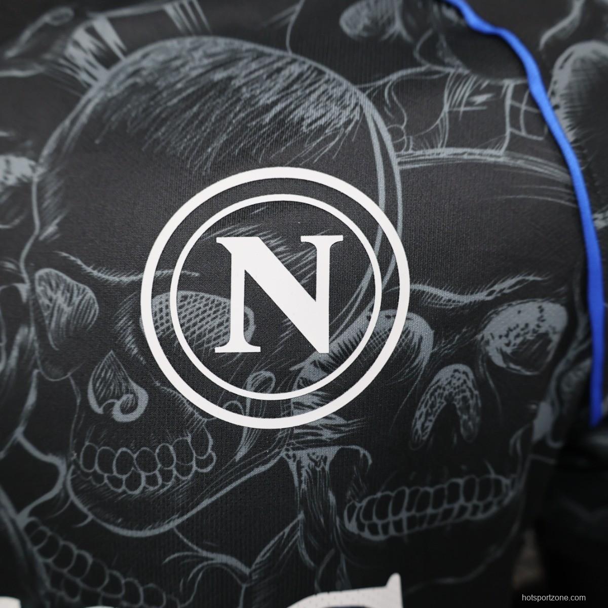 Player Version 23/24 Napoli Halloween Black Jersey