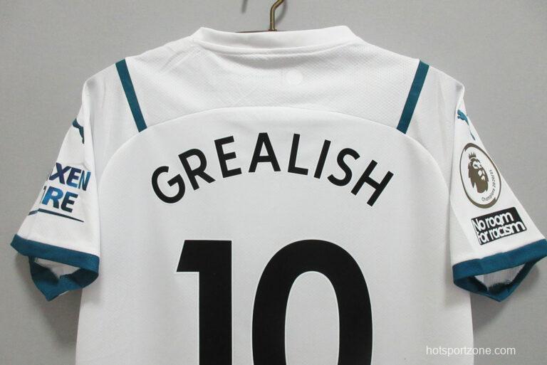 Retro 21/22 Manchester City Away White Jersey