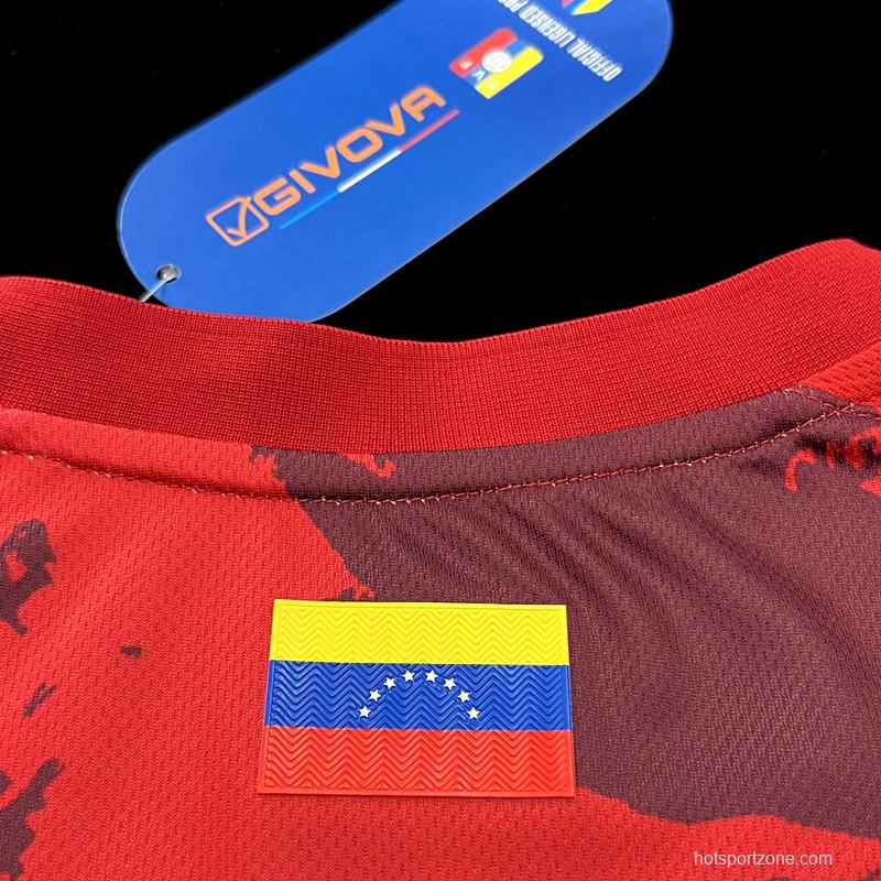 2023 Venezuela Home Red  Jersey