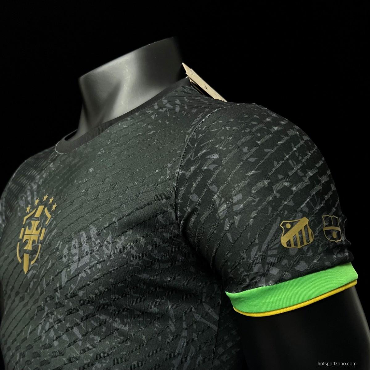 Player Version 2023 Brazil La Pulga Black Special Jersey