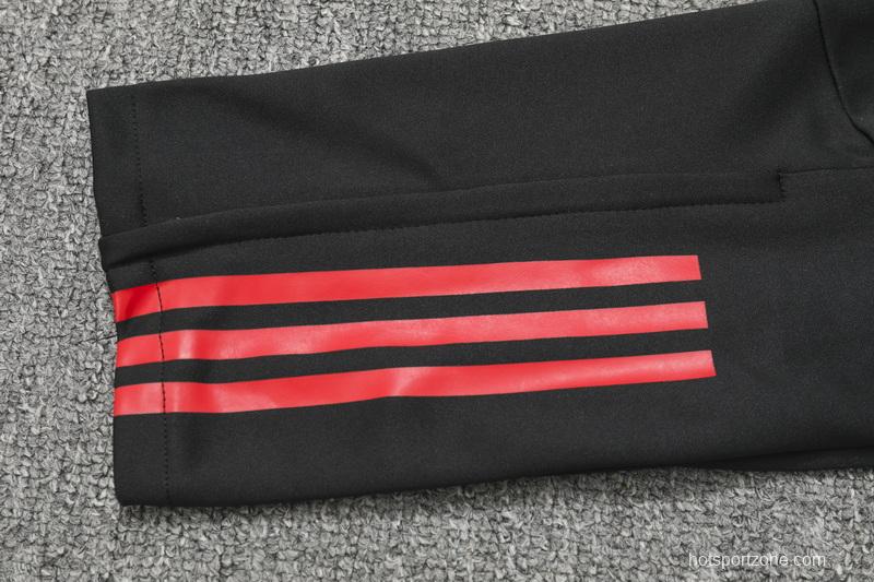23/24 Roma Red/Black Half Zipper Jacket+Pants