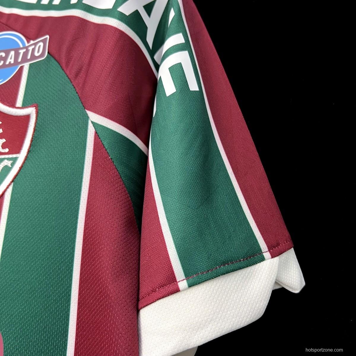 23/24 Fluminense Home Final Match Jersey With All Sponsors And Patch