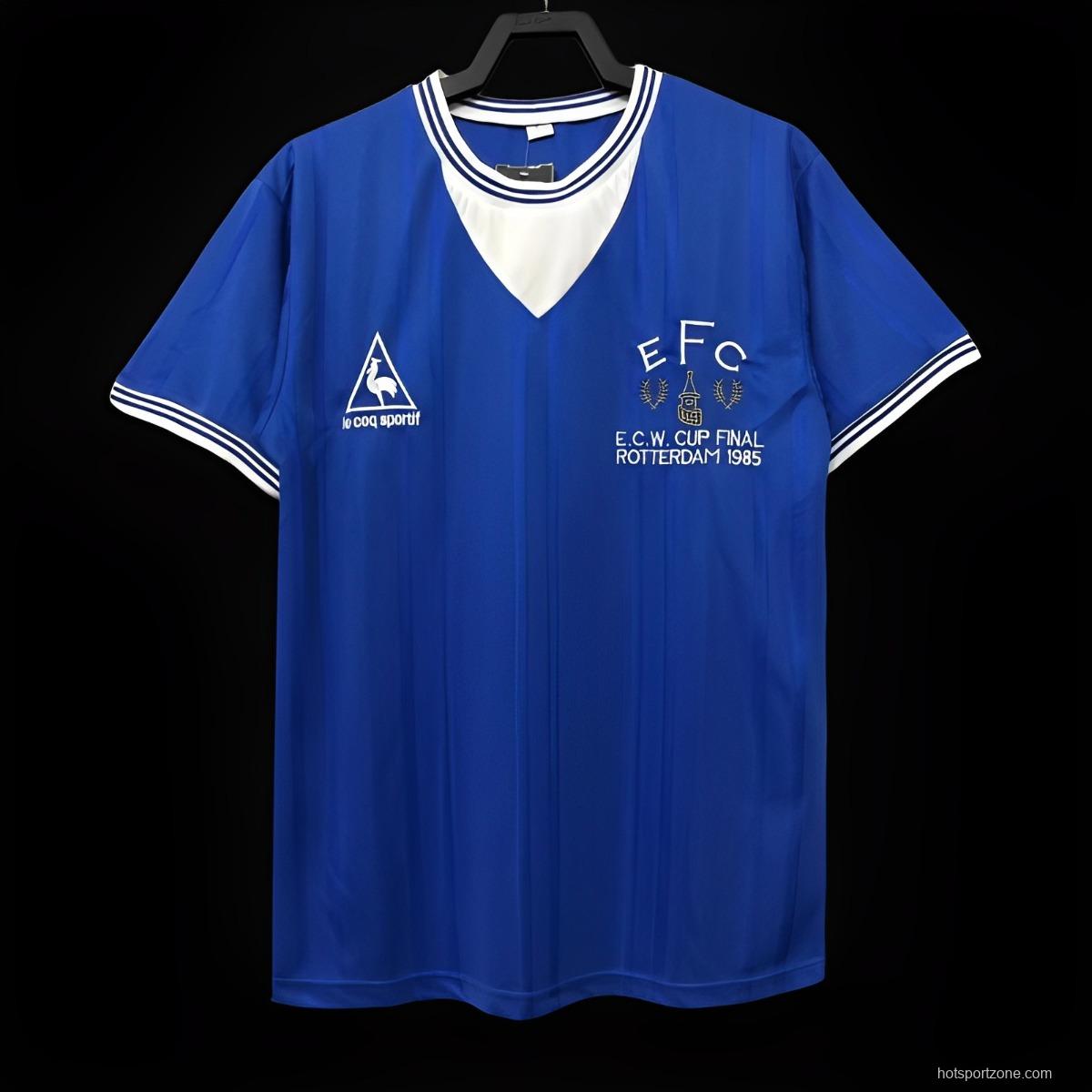 Retro 85/86 Everton Home Soccer Jersey