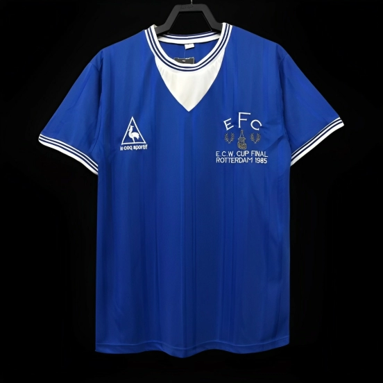 Retro 85/86 Everton Home Soccer Jersey