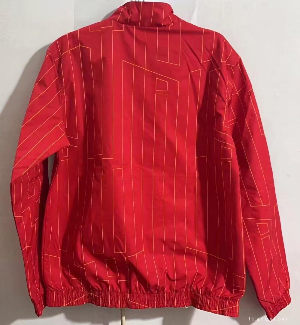 24/25 Liverpool Red/White Reversible Full Zipper Jacket